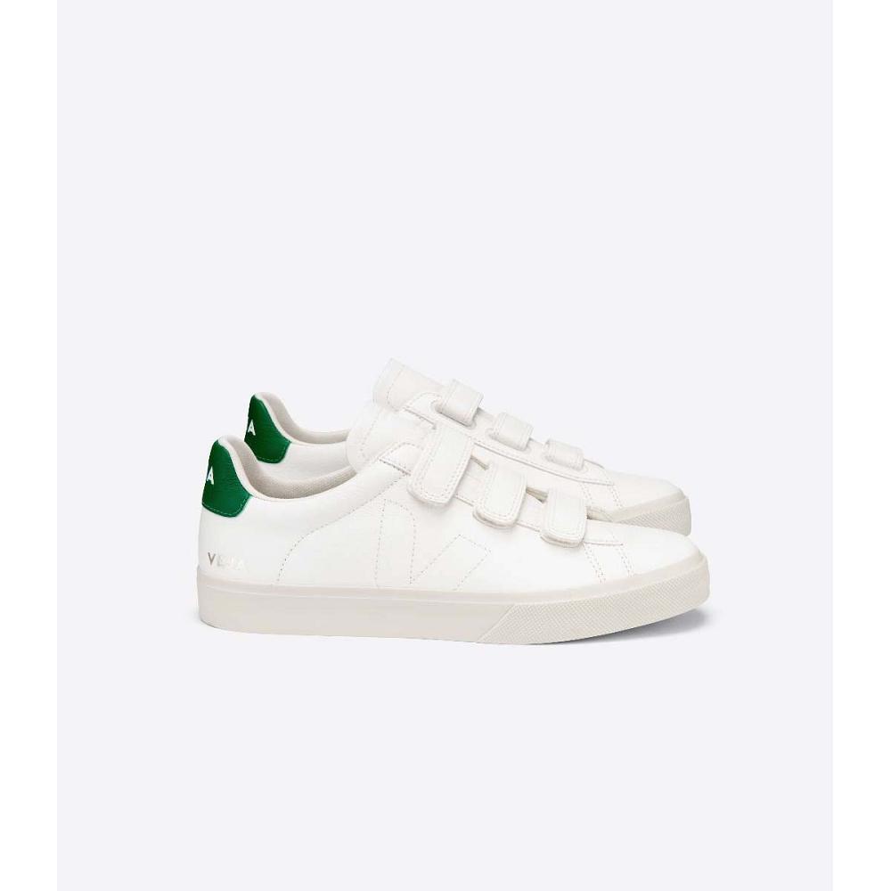 Men\'s Veja RECIFE CHROMEFREE Shoes White/Green | ZA 199CTV